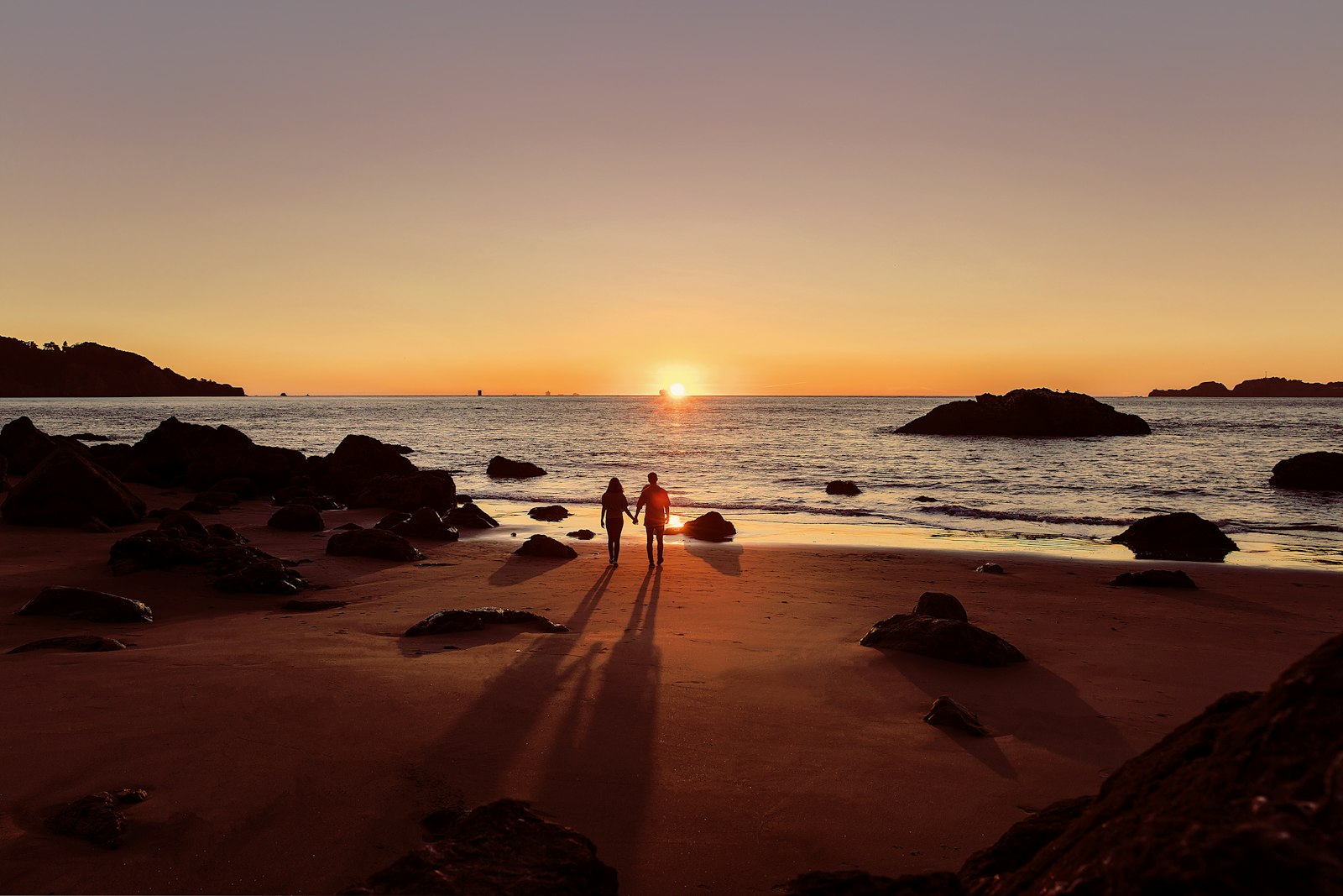 Silhouette, last light of the day